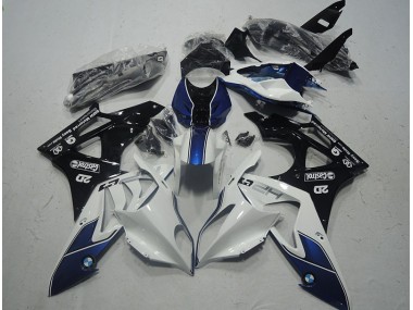 2009-2014 Blanc Bleu S1000RR Carénages Moto