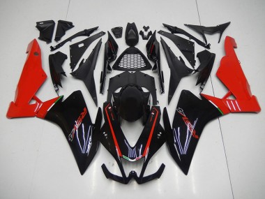 2009-2015 Noir Rouge RSV4 Carénage Moto