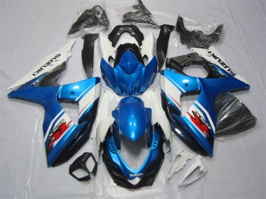 2009-2016 Bleu Blanc GSXR 1000 Carénages Moto