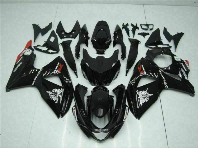 2009-2016 Noir GSXR 1000 Carénages Moto