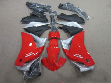 2011-2013 Rouge Argent Noir CBR125R Carénage Moto