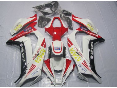 2011-2015 Blanc Rouge Silkolene ZX10R Carénage Moto