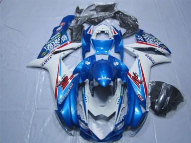 2011-2021 Bleu Blanc GSXR 600 Carénage Moto