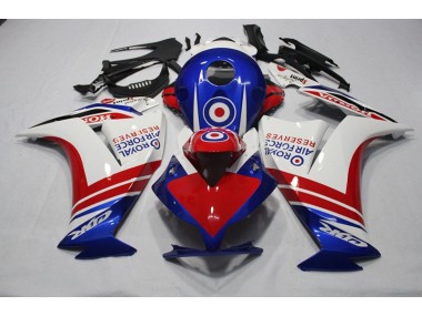 2012-2016 Bleu Rouge Royal Air Force Reserves CBR1000RR Carénage Moto