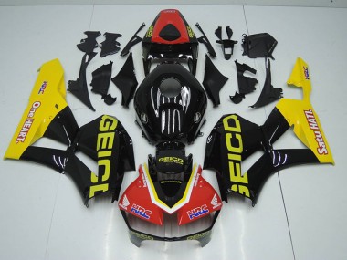 2012-2016 Noir Rouge HRC CBR1000RR Carénage Moto