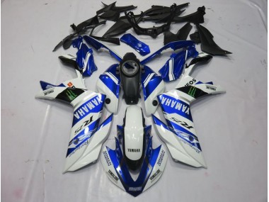 2015-2022 Blanc Monster YZF R3 Carénage Moto